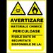 Placuta pentru materiale chimice periculoase fise